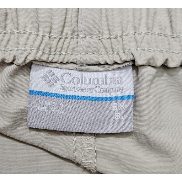 NEW*w/Tags Columbia Size 6X PFG Light Khaki Men's Bahama Shorts 8" Inseam - Picture 4 of 8